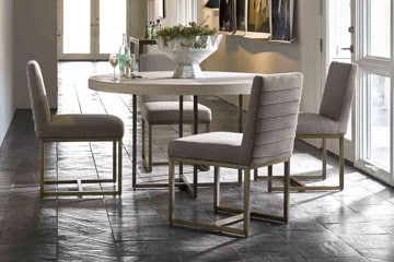 Universal ROBARDS ROUND DINING TABLE 643757 -- CARTER SIDE CHAIR 643738