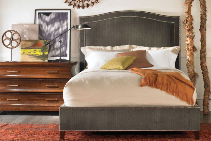 Vanguard Caroline Bed 509CQ-PF Pebble Hill Three Drawer 9511H-NR